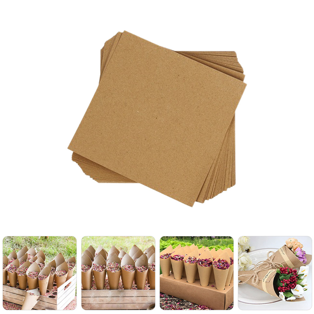 Papercraft Supply Confetti - 90個入りペーパーペタルコーン 折りたたみ式クラフトコンフェッティキャンディホルダー ウェディングパーティーデコレーション用品 ペーパーコーン コンフェッティコーン