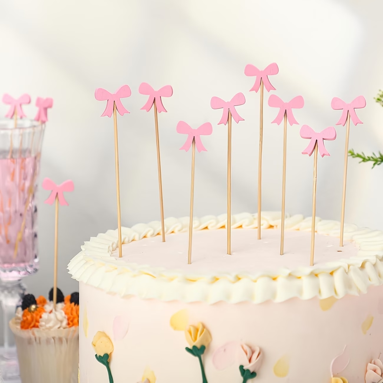 木製ボウカクテルピック 100本入り 使い捨て竹製フルーツス - Centerpiece Stick のレビューと価格