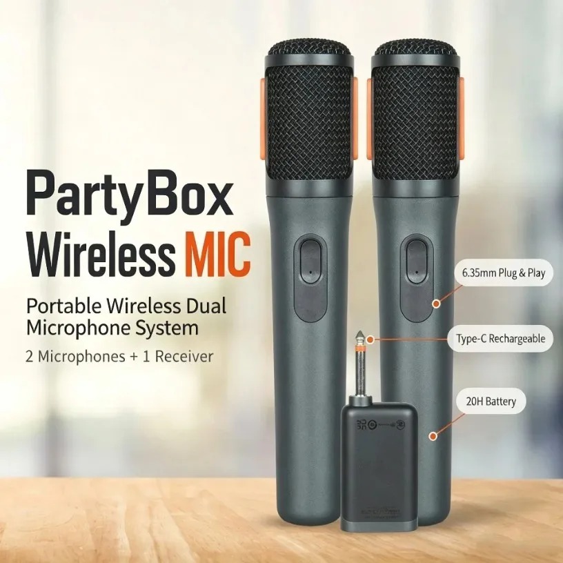ワイヤレスマイク デュアルハンドヘルド AES-128暗号化 - Event & Party Supply のレビューと価格