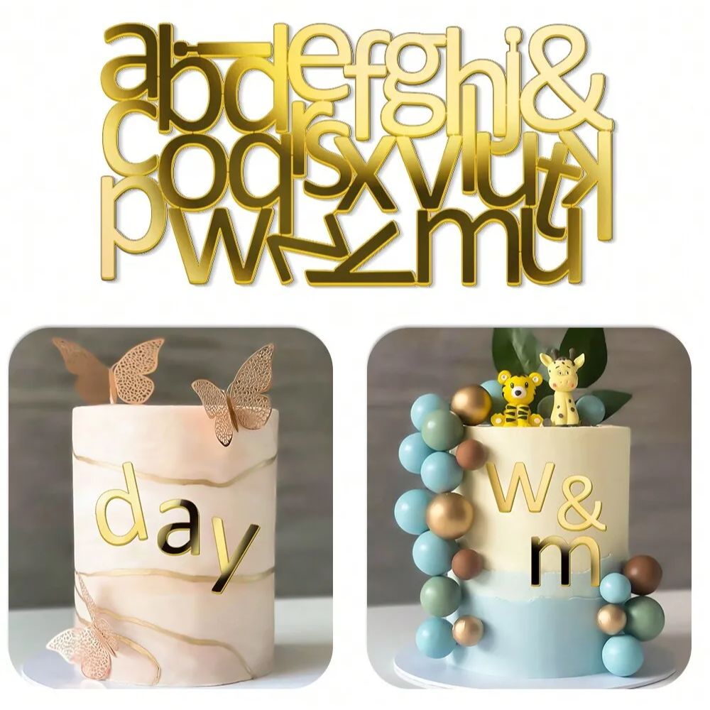 1 セットゴールデンミラーアクリル A-Z 英字アルファベッ - Event Z のレビューと価格
