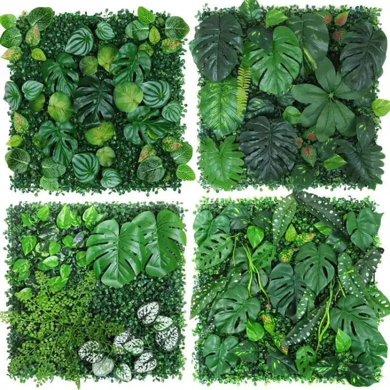 50x50cm 3D人工植物パネル プラスチック製 屋外用  - Flower Wall Panel のレビューと価格